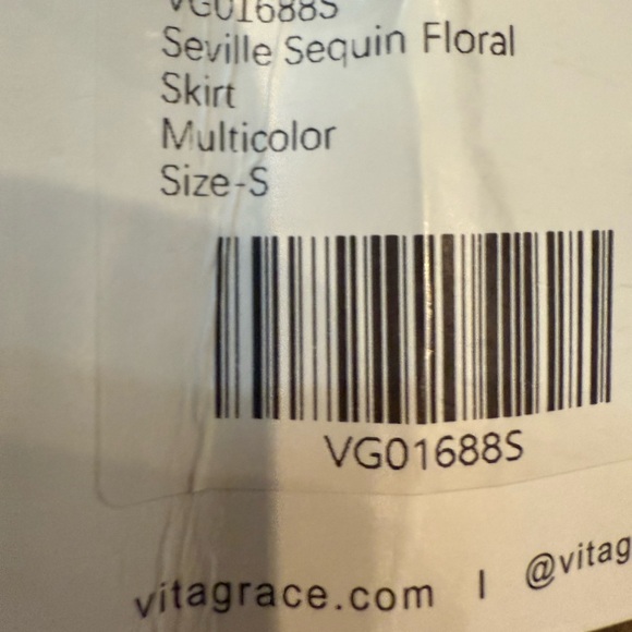 NWT Vita Grace Long Maxi Sequined Women's Floral Maxi Skirt Small - Picture 8 of 11